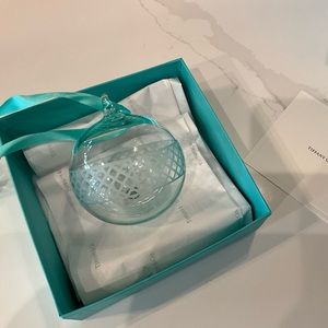 Tiffany and co glass ornament